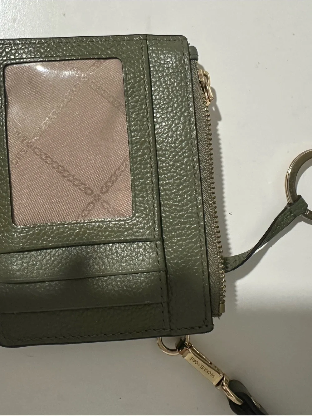 Michael Kors Olive Leather Tote with Matching Wristlet